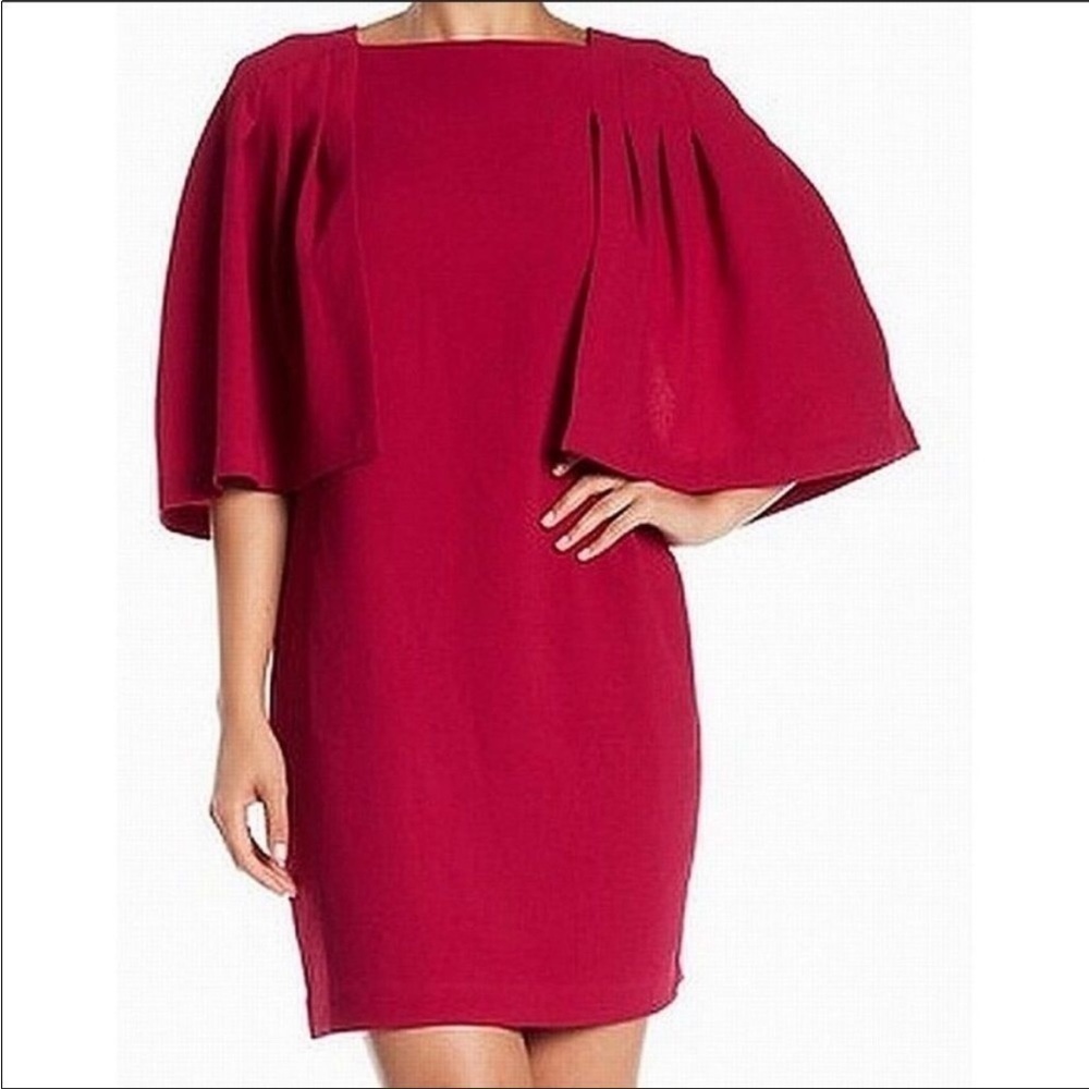 Trina Turk Fuchsia Cape short sleeve dress size 6
